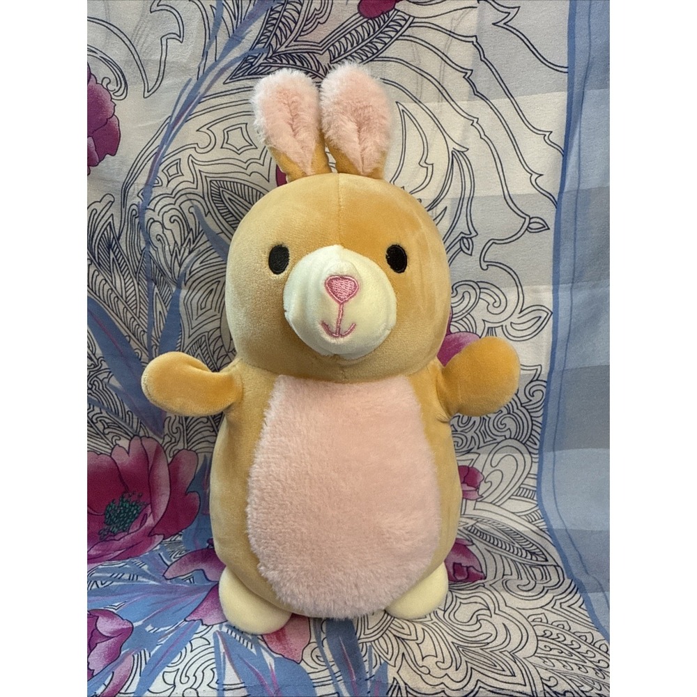 Squishmallow Hug Mees Orange Bunny Rabbit Fuzzy Belly Levinda 11"